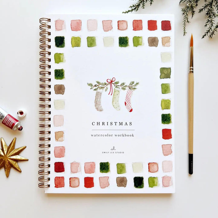 Christmas watercolor book