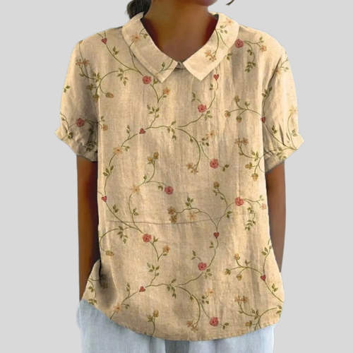Claire | Subtle Floral Blouse