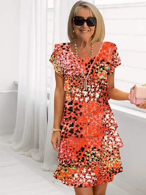 Clarissa | Elegant Comfort Ruffled Dress