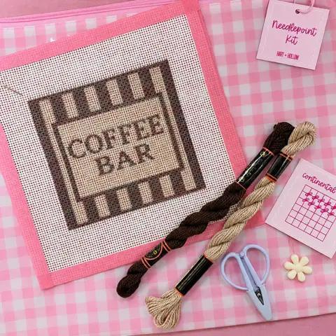 Coffee Bar Needlepoint Kit
