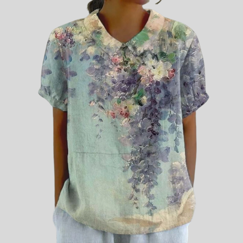 Colette | Artistic Floral Blouse