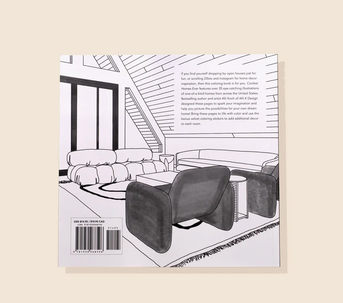 Coolest Homes Ever Coloring Book