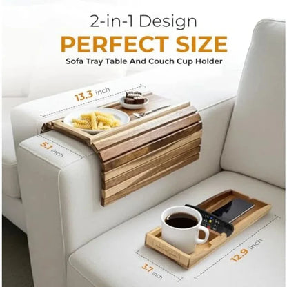 Couch Cup Holder Tray