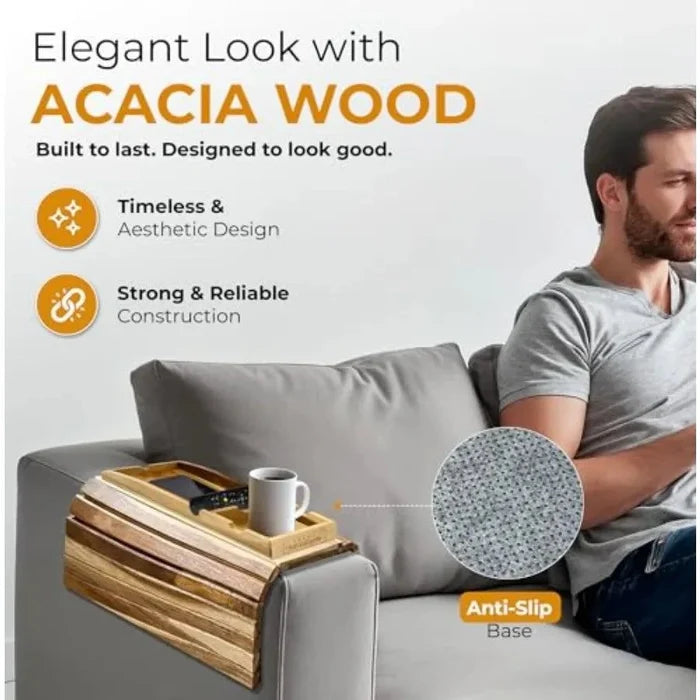 Couch Cup Holder Tray