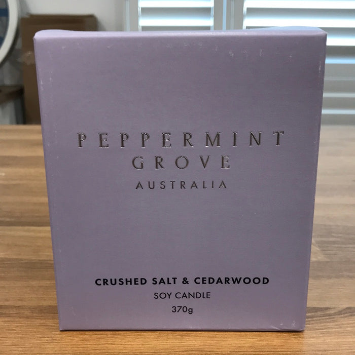 Crushed Salt & Cedarwood 370g Candle
