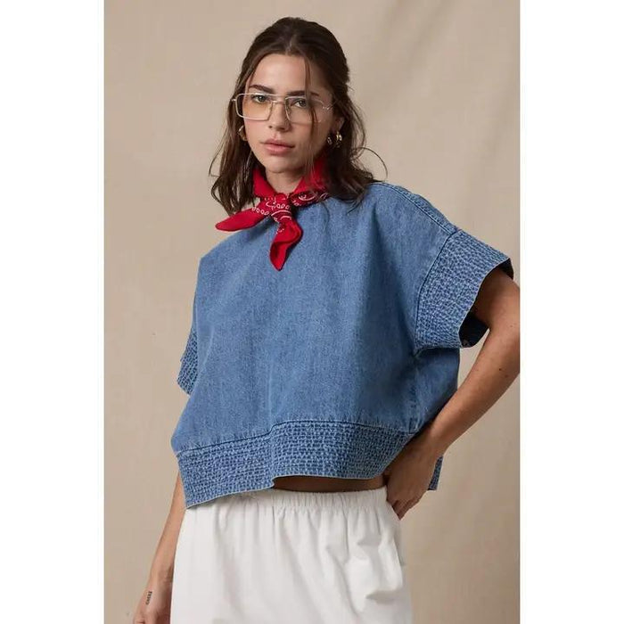 Denim Doll Top