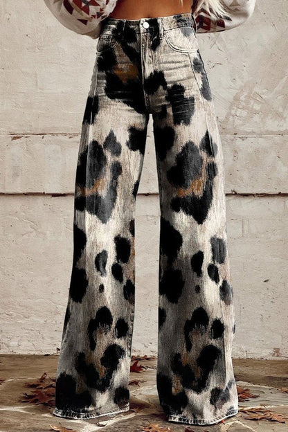 Elegant Bohemian Pants - Cheetah