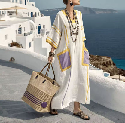 Elegant Mary - Long Beach Dress for a Fashionable Summer Look