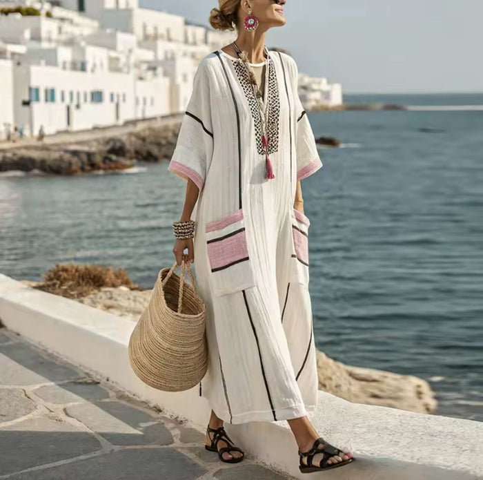 Elegant Mary - Long Beach Dress for a Fashionable Summer Look