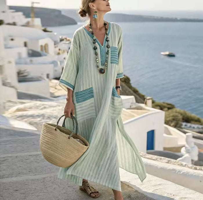 Elegant Mary - Long Beach Dress for a Fashionable Summer Look
