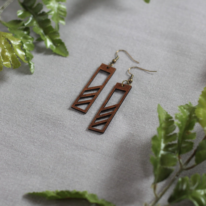 Ella Earrings - Walnut $24 image
