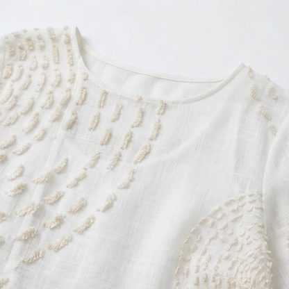 Embroidered women's casual dress.