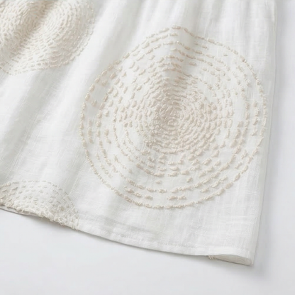 Embroidered women's casual dress.