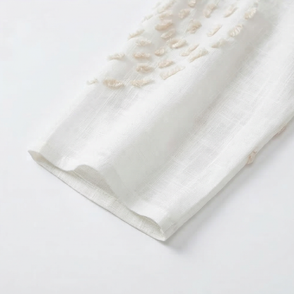 Embroidered women's casual dress.