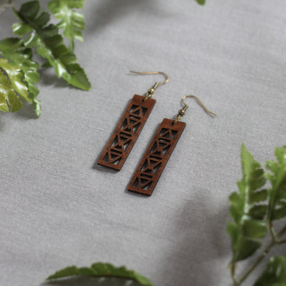 Emma Earrings - Walnut $24 image