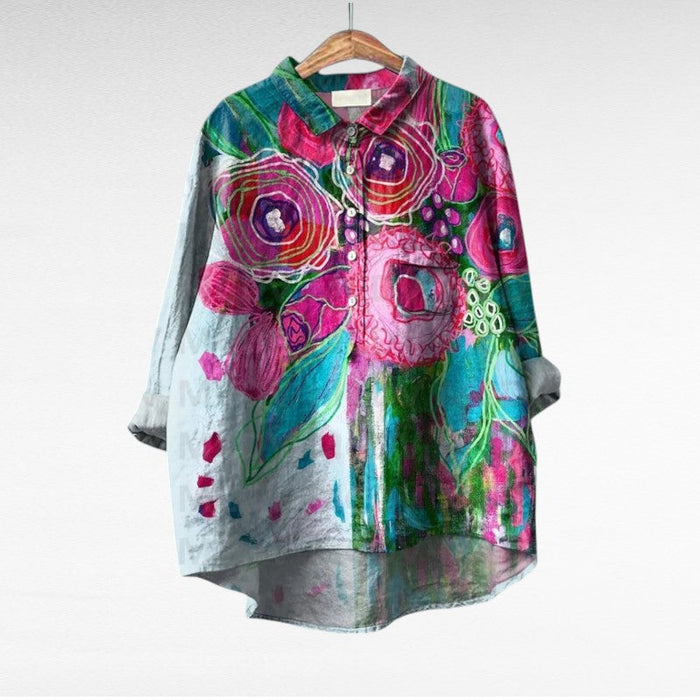 Esmée | Artistic Floral Blouse