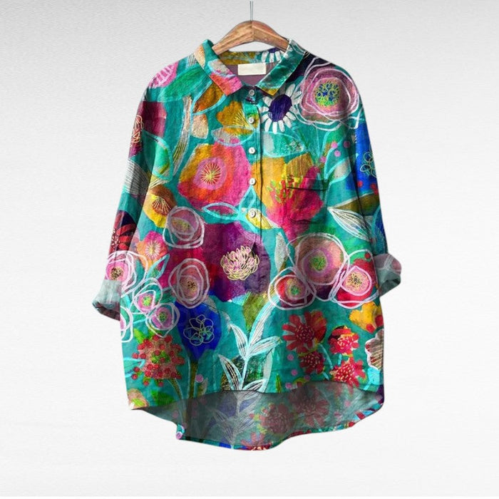 Esmée | Artistic Floral Blouse