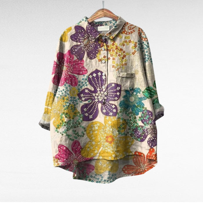 Esmée | Artistic Floral Blouse