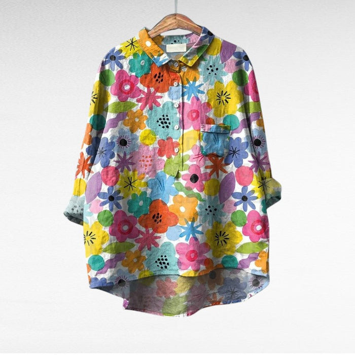 Esmée | Artistic Floral Blouse