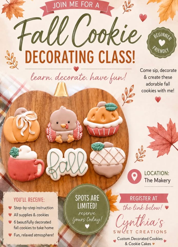 Fall Cookie deco class