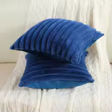 Faux Rabbit Fur Square Cushion Cover