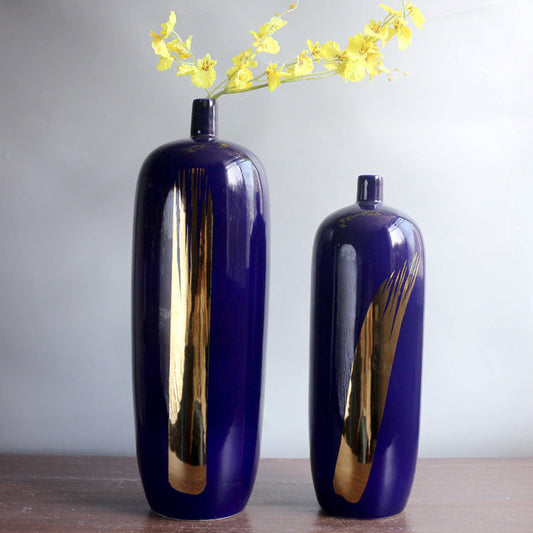 Elegant floor-standing ceramic vase for living room home decor with modern design