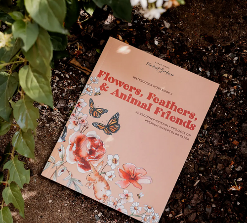 Flowers And Feathers Coloring Book