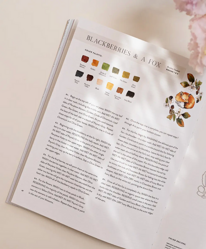 Flowers And Feathers Coloring Book