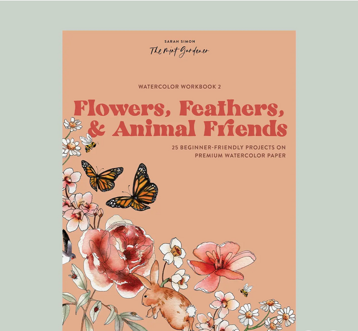 Flowers And Feathers Coloring Book