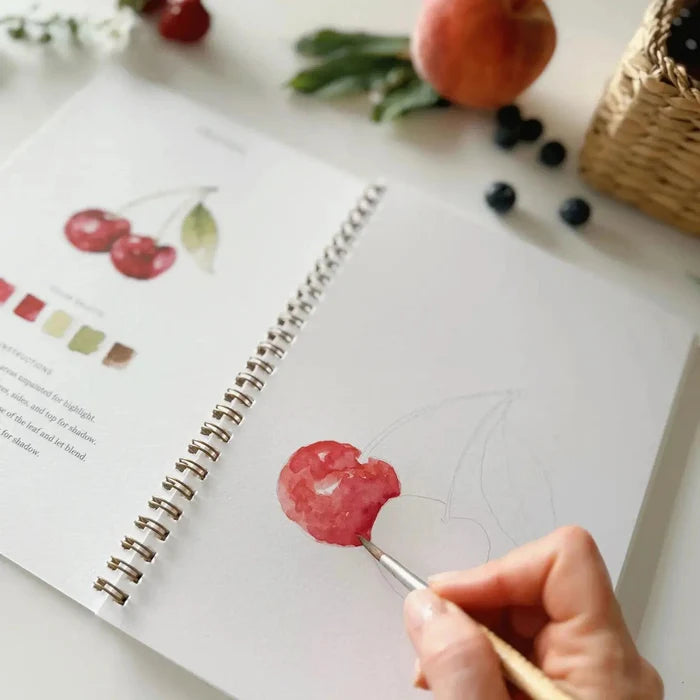 Fruit watercolor book