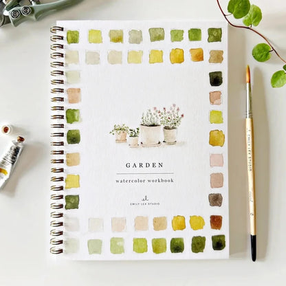 Garden watercolor book