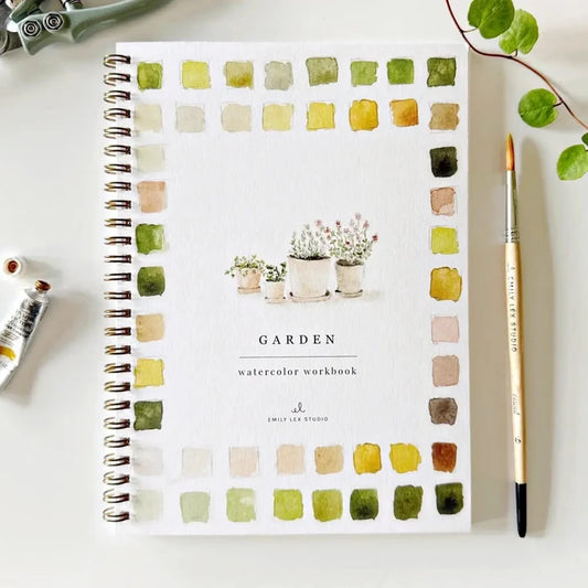 Garden watercolor book