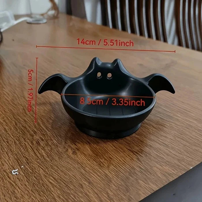 Ghost Bat Ceramic Candy Bowl