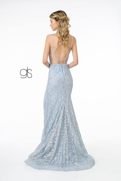 Glitter Mermaid Long Prom Dress