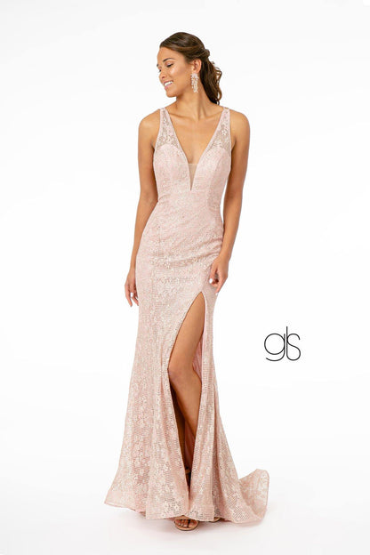 Glitter Mermaid Long Prom Dress