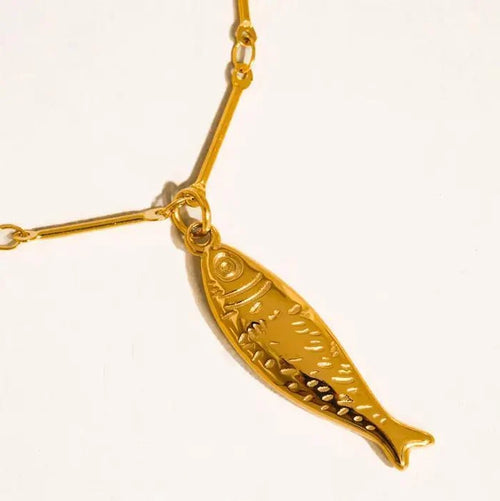 Gold Plated Fish Necklace