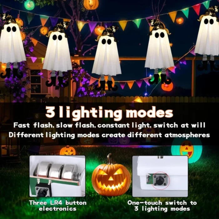 Halloween LED Witch/Ghost Hanging Lights (1/3pcs)
