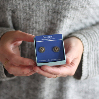 Handmade Fine Pewter Stud Earrings | 7 Styles image 3