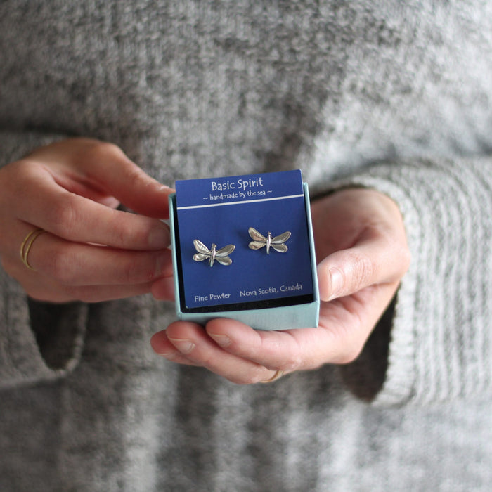 Handmade Fine Pewter Stud Earrings | 7 Styles image 5