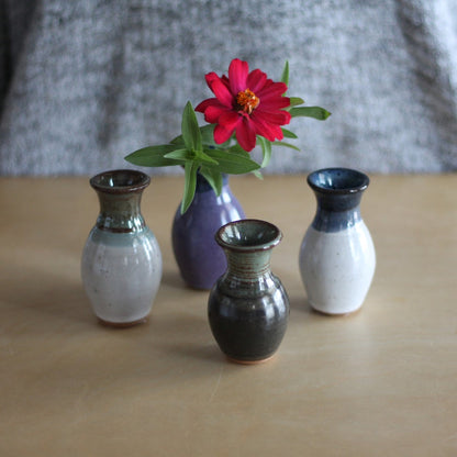 Handmade Mini Ceramic Vase | 4 Color Options image 2