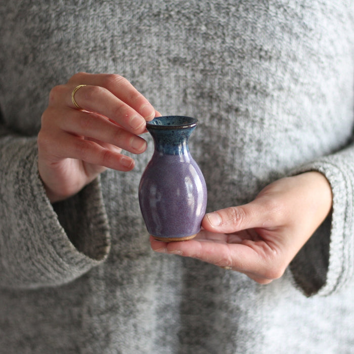 Handmade Mini Ceramic Vase | 4 Color Options image 5