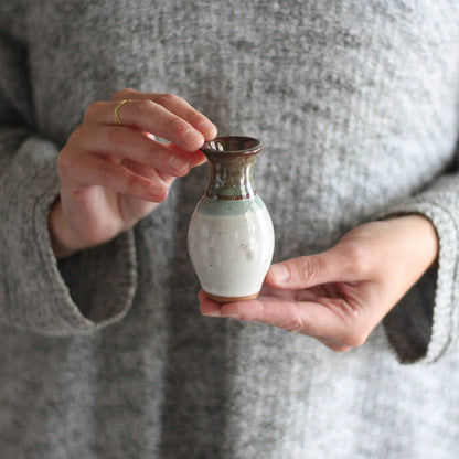 Handmade Mini Ceramic Vase | 4 Color Options image 6