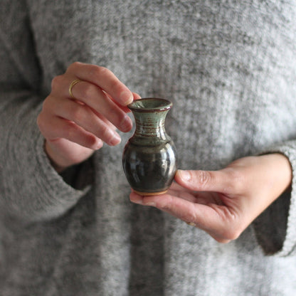 Handmade Mini Ceramic Vase | 4 Color Options image 7