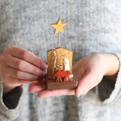 Handmade Mini Wooden Nativity image 0