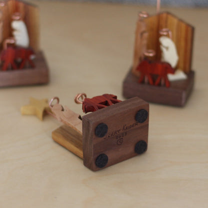 Handmade Mini Wooden Nativity image 2