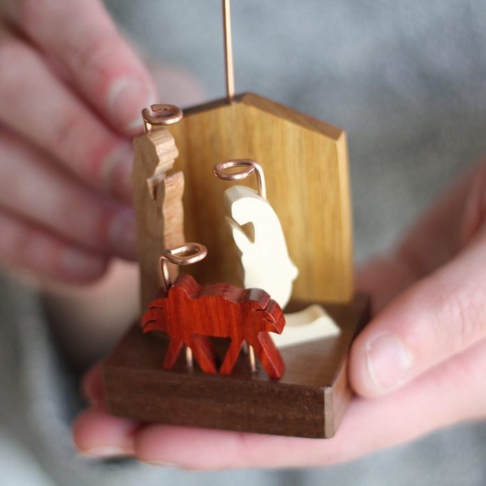 Handmade Mini Wooden Nativity image 6
