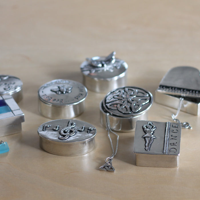 Handmade Pewter Boxed Necklace Set image 6