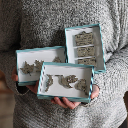 Handmade Pewter Magnet Set | 13 Styles image 0
