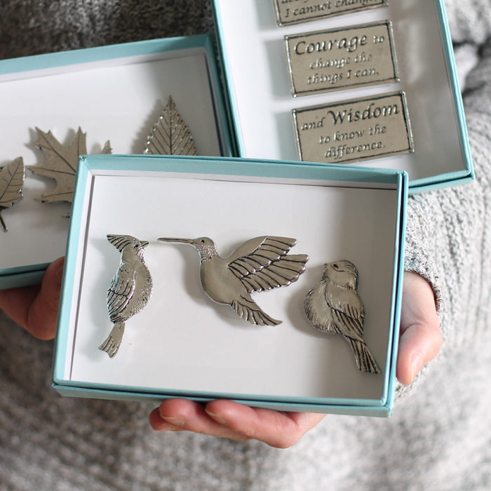 Handmade Pewter Magnet Set | 13 Styles image 1