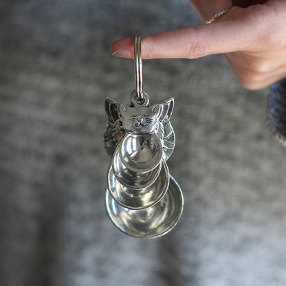 Handmade Pewter Measuring Spoons | Cats image 2